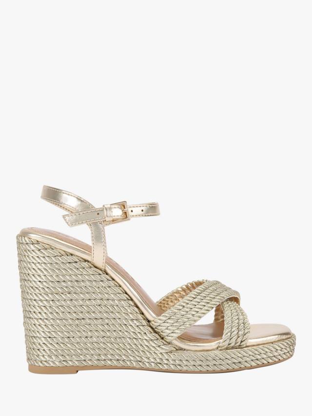 Phoebe 2 Wedge Heel эспадрильи-сандалии KG Kurt Geiger, Gold