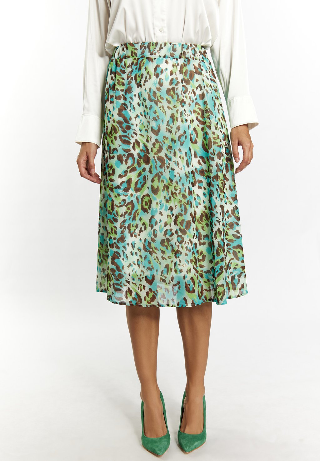 

Юбка А-силуэта faina, бирюзовый