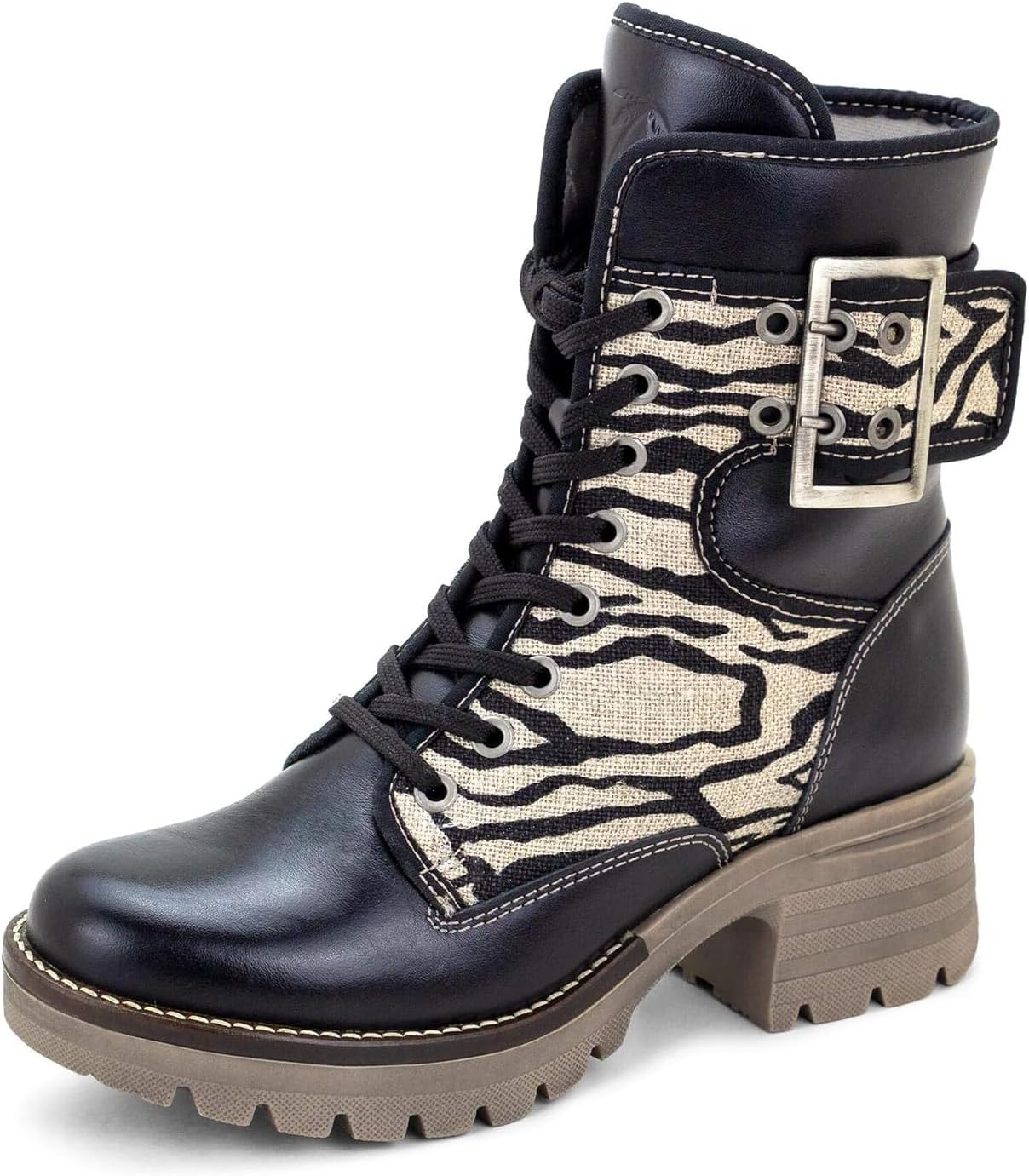 

Массивные ботинки Dromedaris на шнуровке с внутренней молнией Kanga, черный