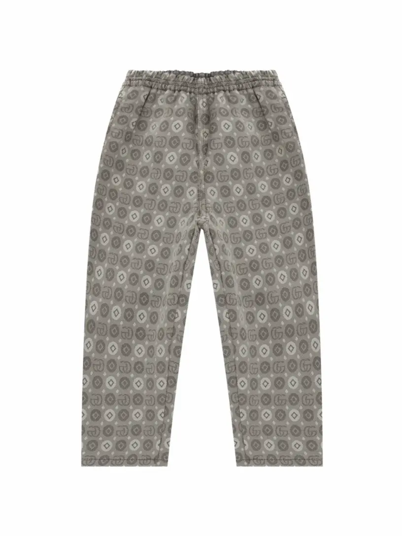 

Зауженные брюки GG Square Gucci, серый