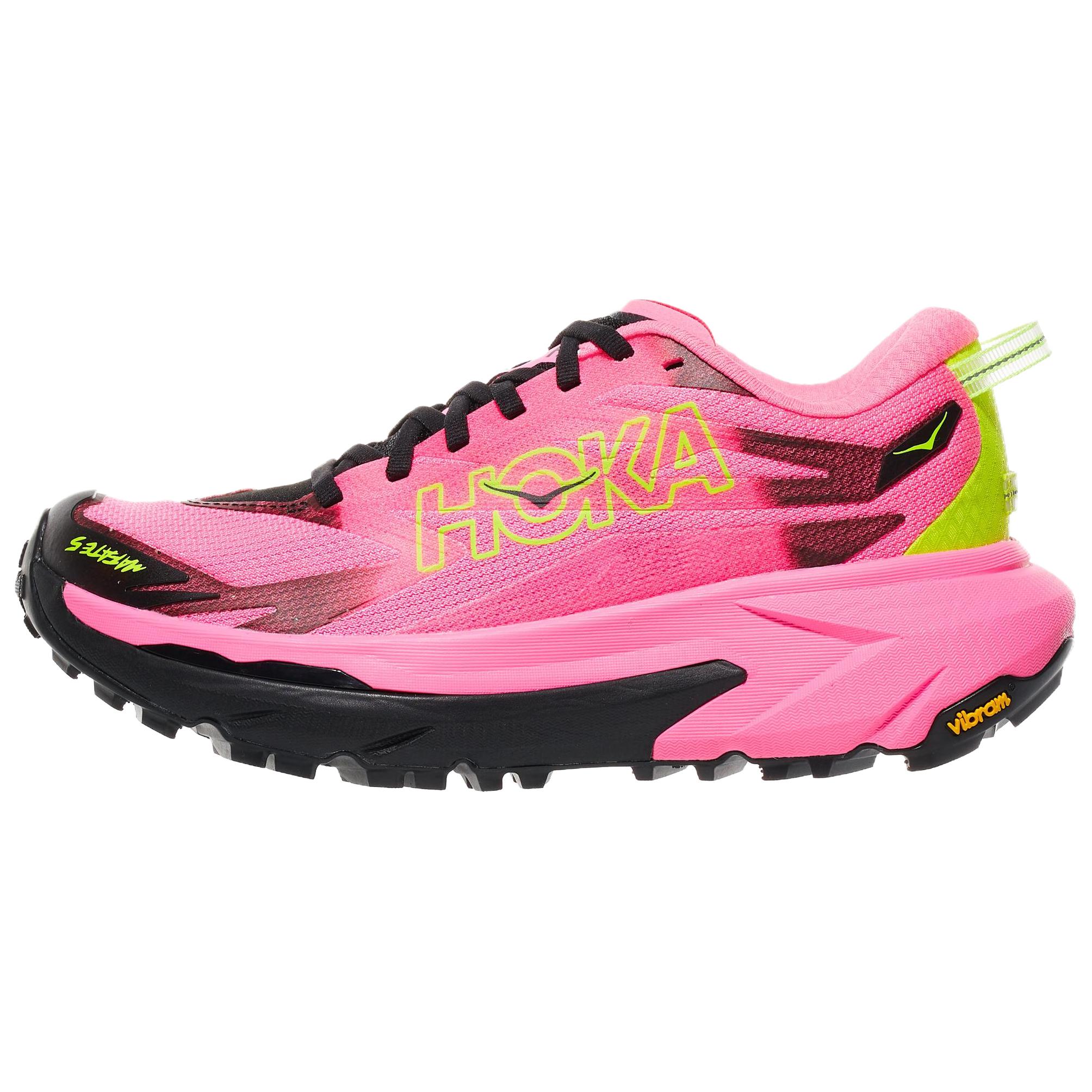 

HOKA ONE ONE Женские дышащие кроссовки Mafate 5 Breathable Low top Trail Running черный розовый