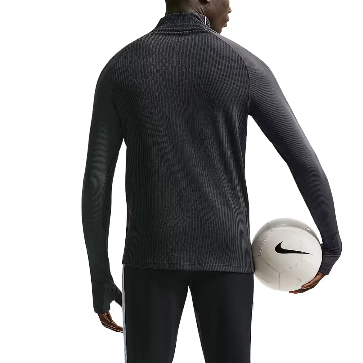 Футбольная тренировочная куртка Nike Strike Elite Dri-FIT ADV дымчато-серый/черный — фото 3