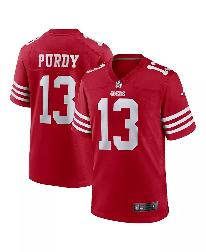 

Мужская игровая футболка Brock Purdy в алом цвете San Francisco 49ers Nike