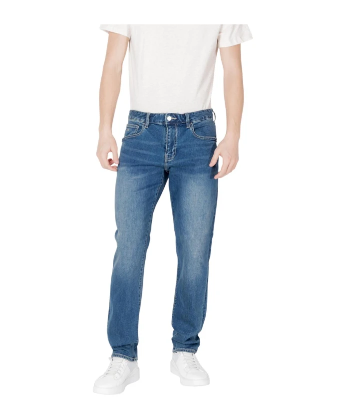 

Светло-Голубые джинсы на молнии с карманами Armani Exchange, синий