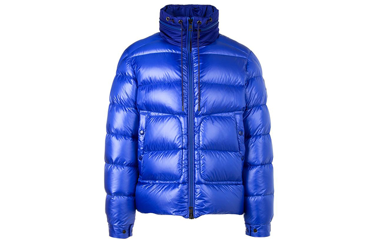 

Пуховик мужской синий Moncler