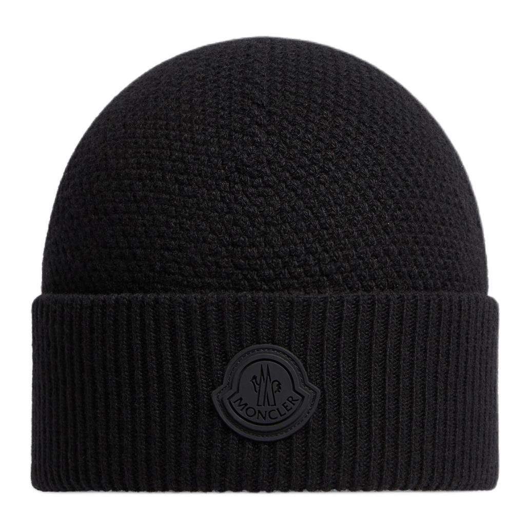 

Нашивка с логотипом. шапка с ребристыми полями Moncler