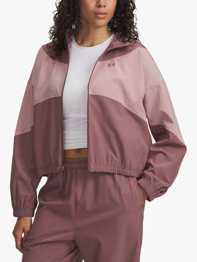 

Женская водонепроницаемая вязаная спортивная куртка Rival Under Armour, Maroon Mist/Pink