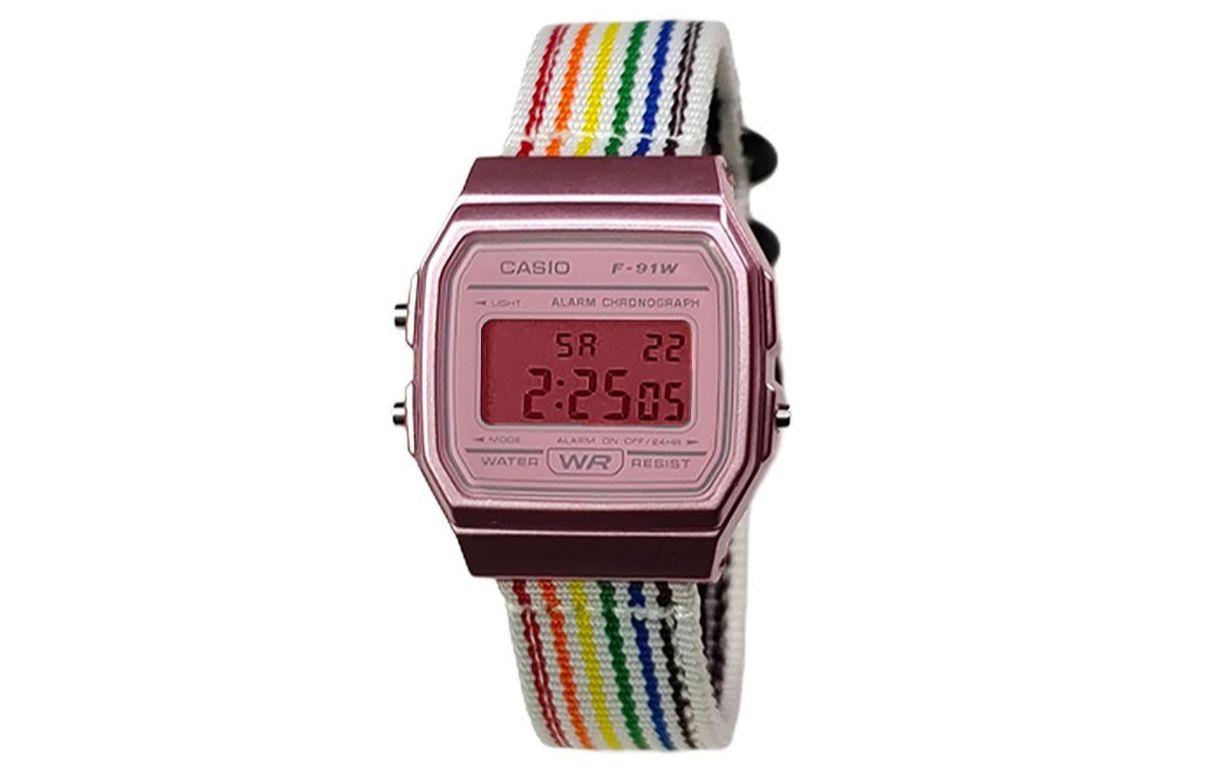 

Ретрофрит серия кварцевый механизм нейлоновый ремешок женские часы разноцветный циферблат CASIO