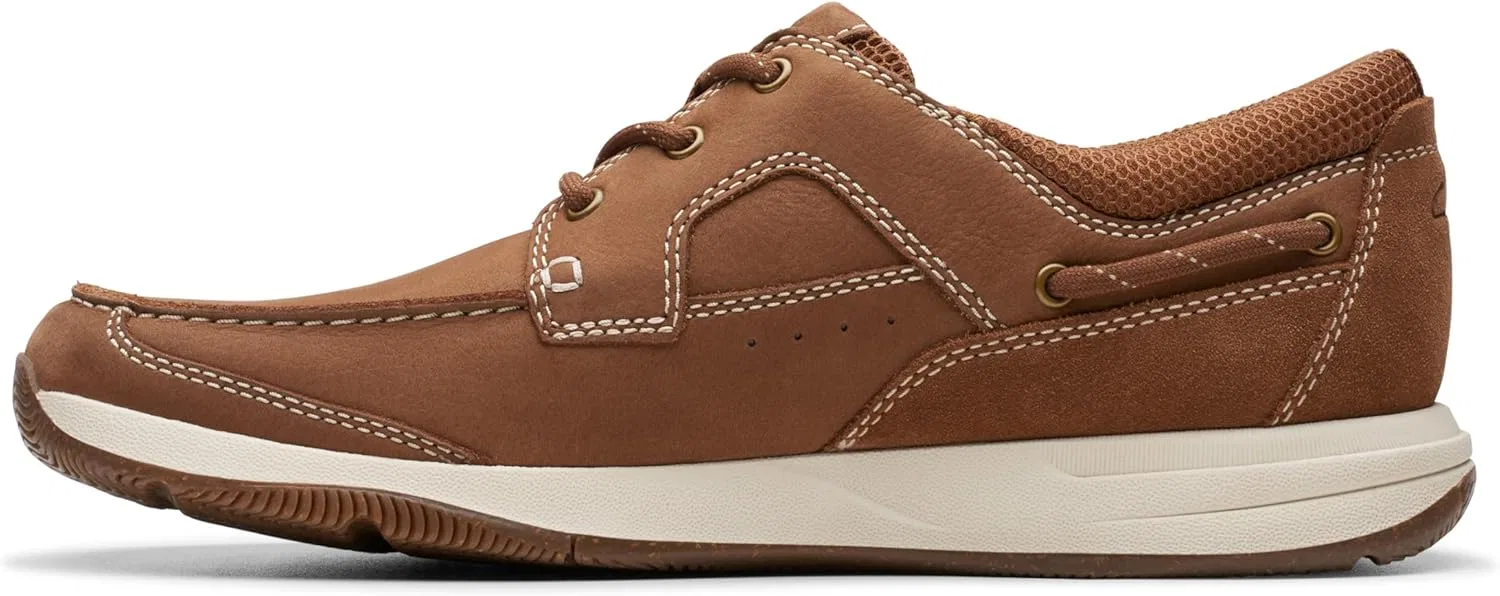 Лоферы с шнуровкой Clarks, светло-коричневая замша — фото 3