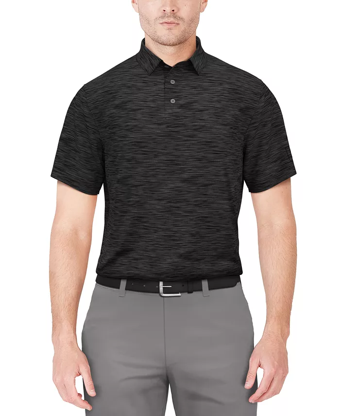 

Мужская короткорукавная поло для гольфа Airflux Jaspe PGA TOUR, черный