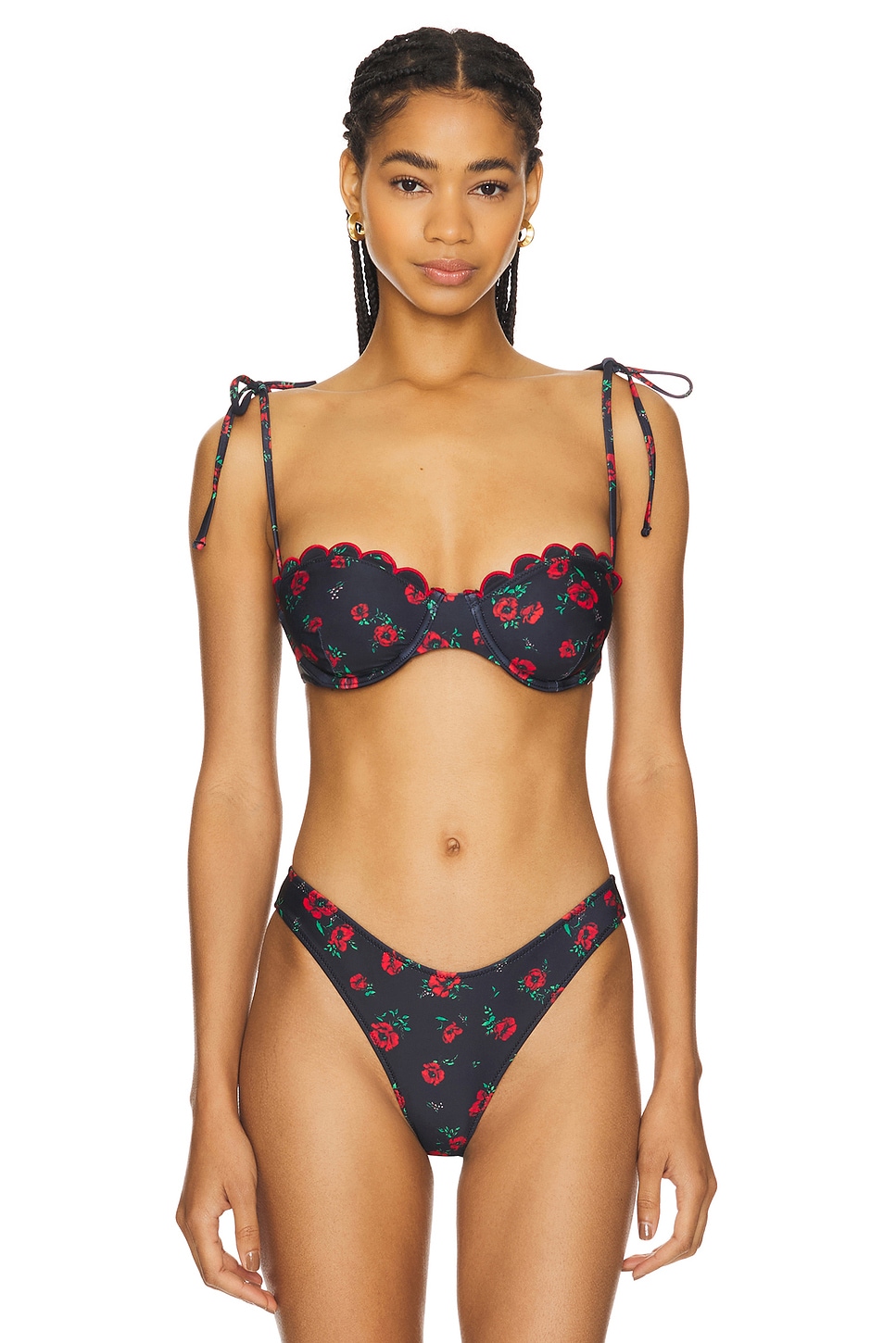 

Топ Antonia Lpa, black poppy floral