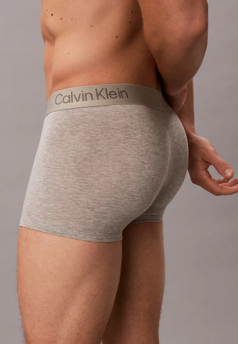 Трусы, 3 штуки, Ultra Soft, Calvin Klein, черный/серый — фото 4