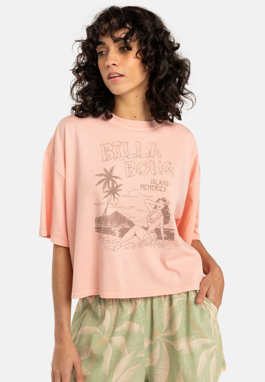 

Футболка с принтом ISLAND MEMORIES Billabong, розовый