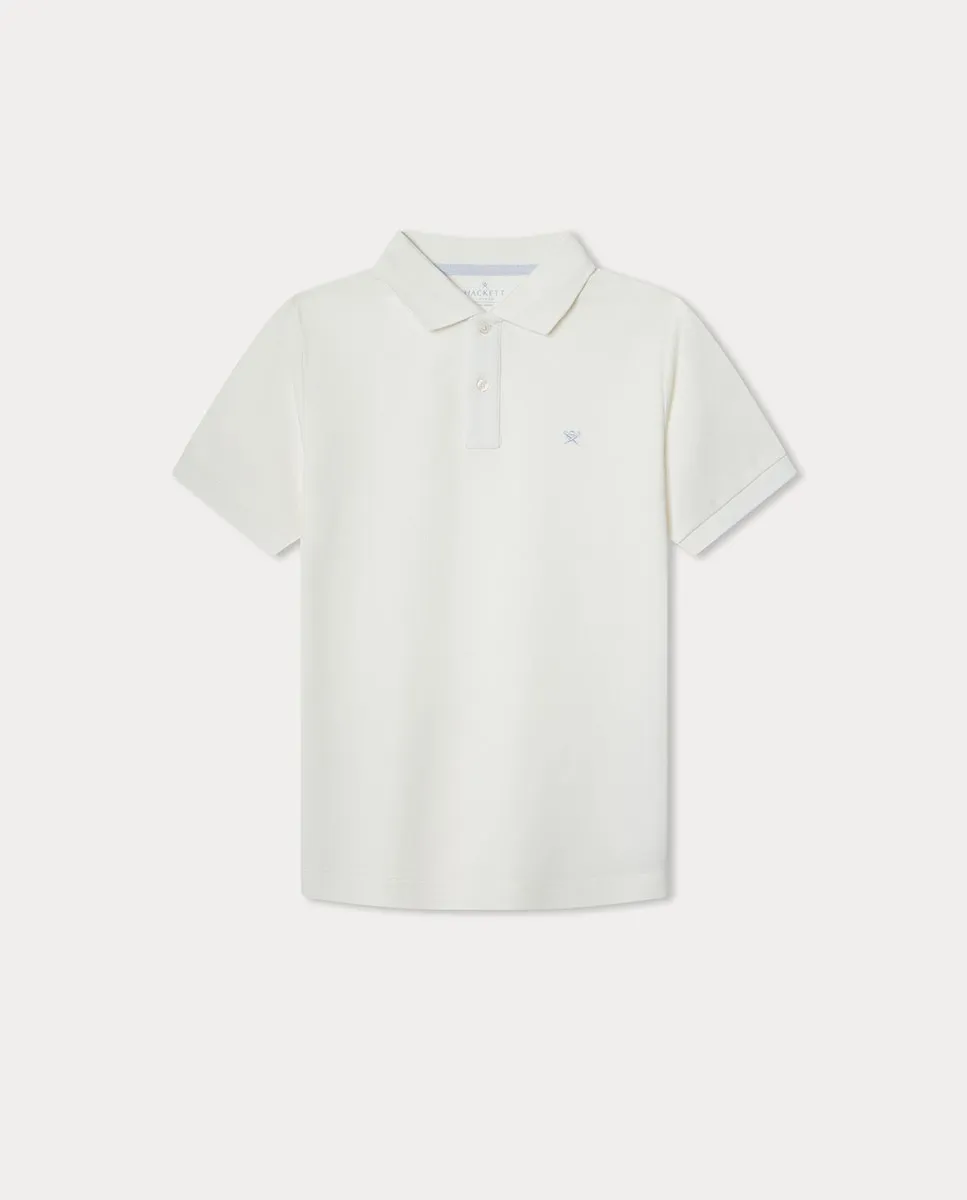 

Детская базовая футболка поло Hackett, светло-бежевый