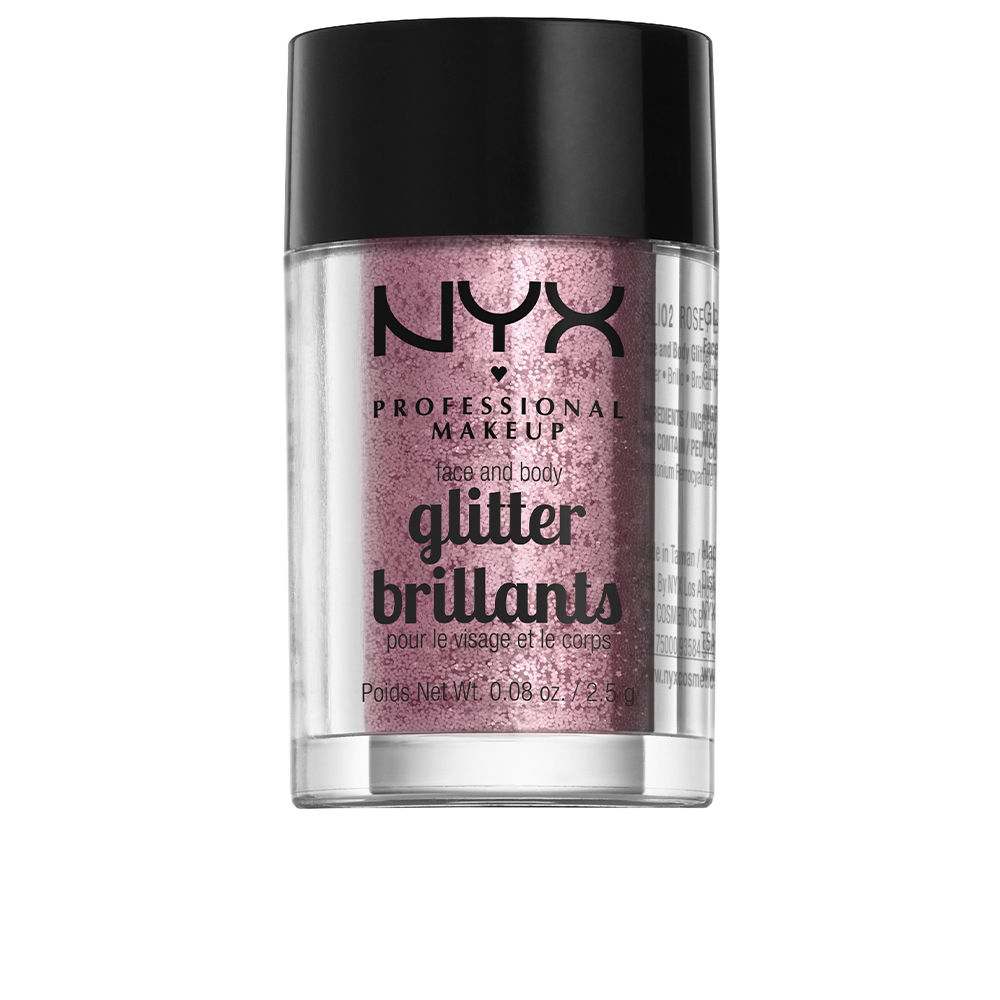 

Тени для век Glitter brillants face and body Nyx professional make up, 2,5 г, rose