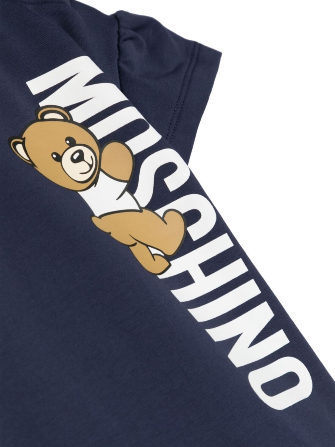 Moschino Kids футболка с принтом Teddy Bear, синий — фото 3