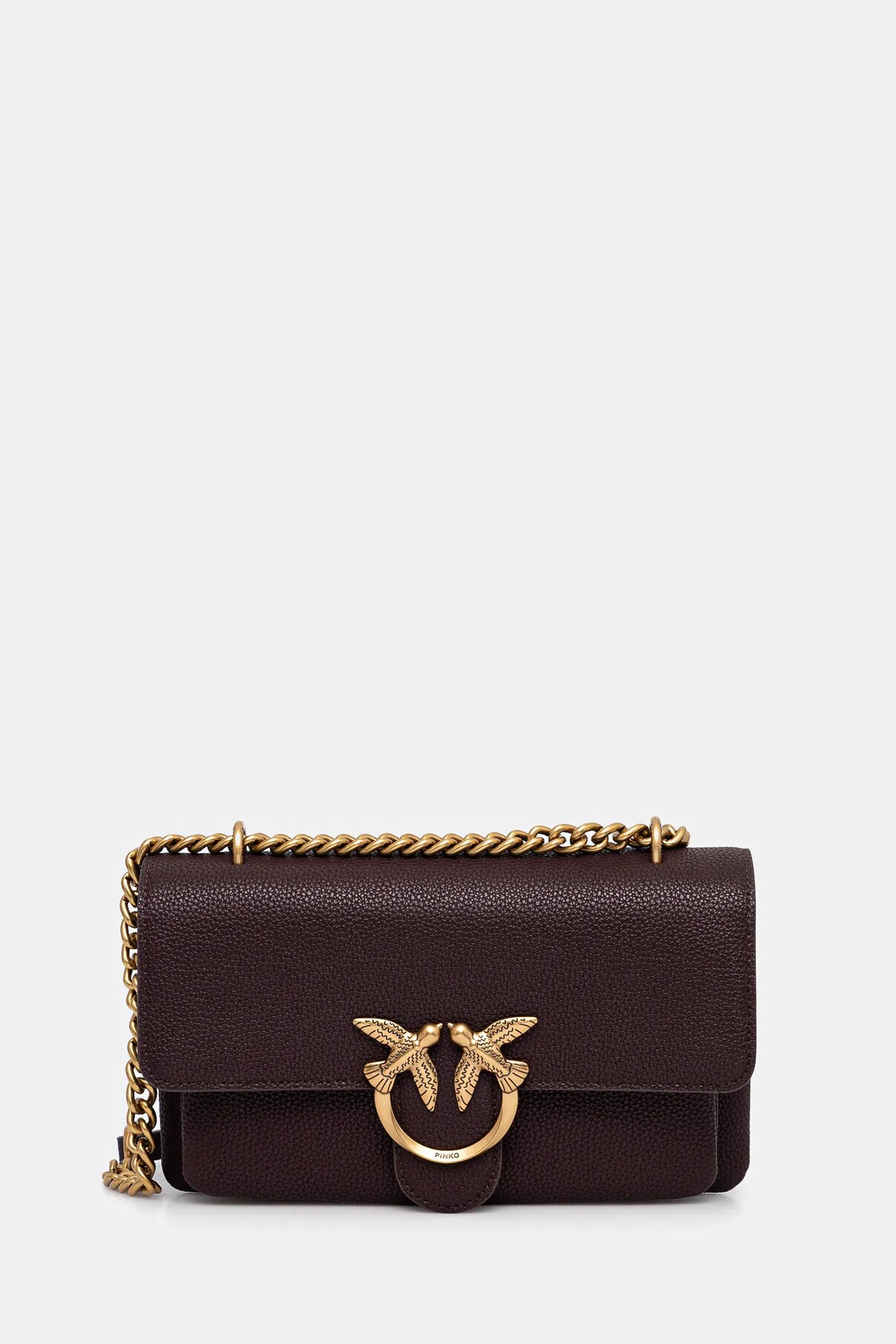 

Сумочка из кожи Pinko, бордовый
