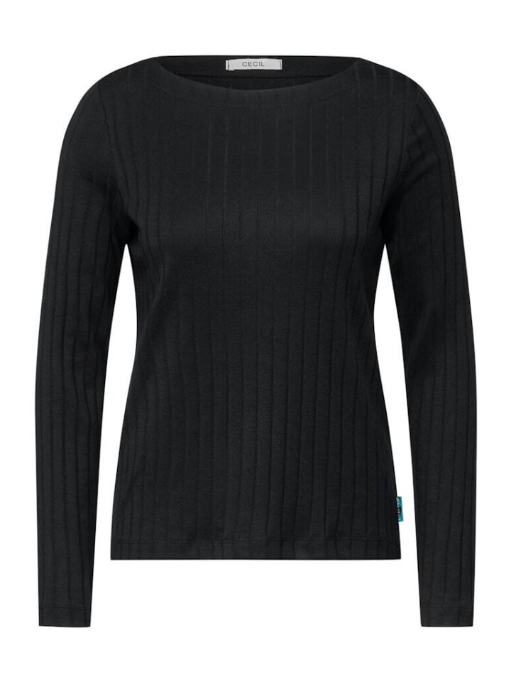 

Лонгслив Cecil Langarmshirt, черный