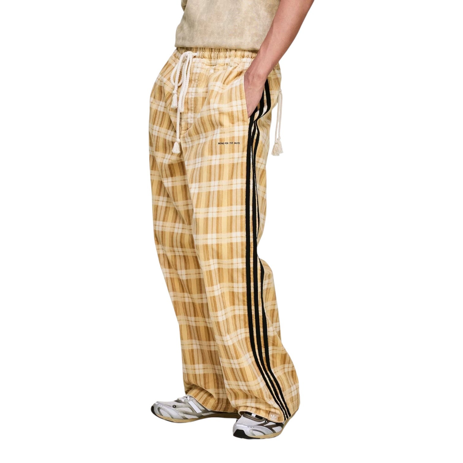 Брюки adidas x Song For The Mute 006 Relaxed Sweatpants 'Yellow' — фото 3