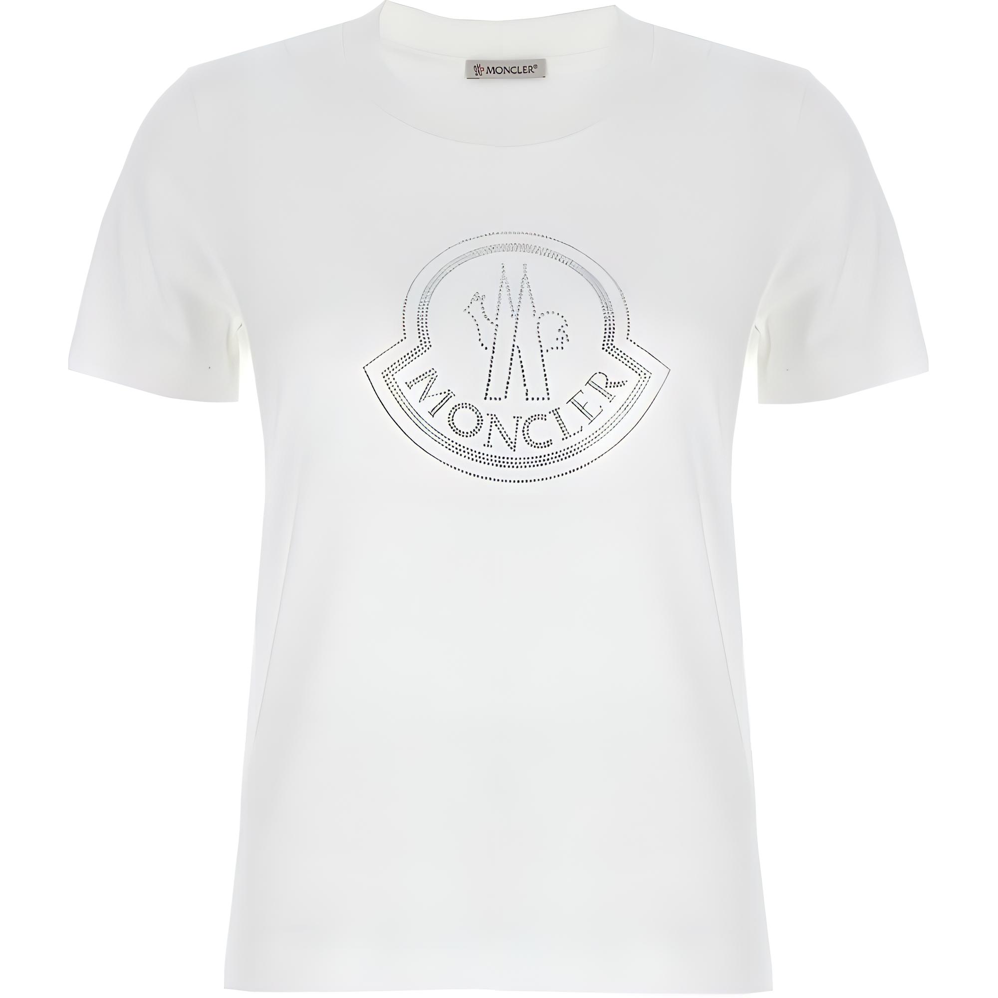 

Футболка с логотипом Moncler, белая
