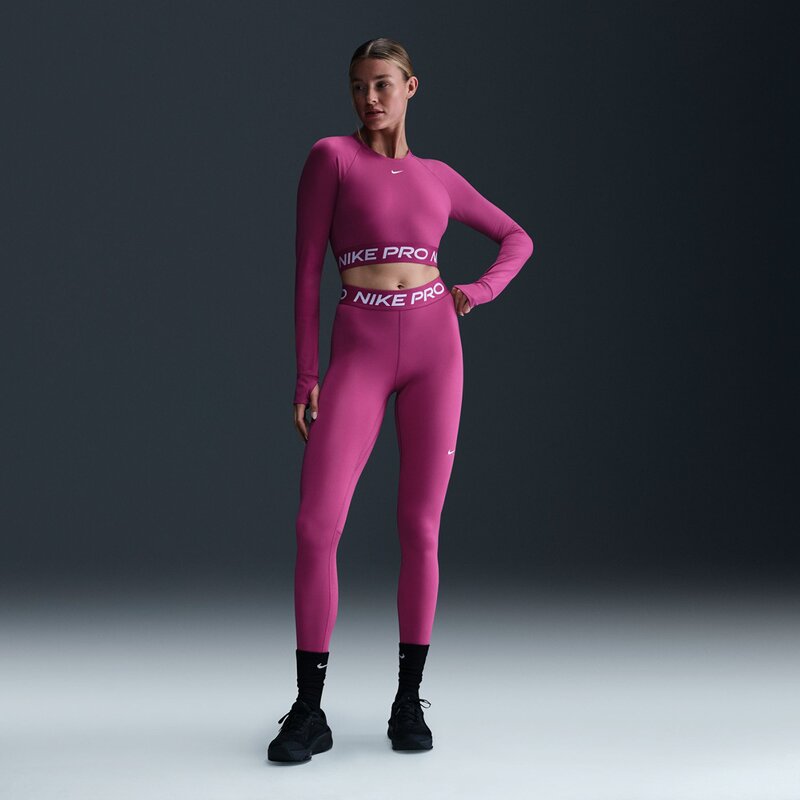 Рубашка pro 365 dri-fit укороченная Nike, мультиколор — фото 2