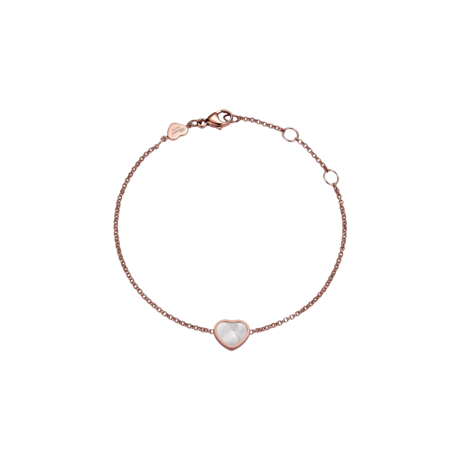 

Браслет Chopard My happy hearts из розового золота с перламутром