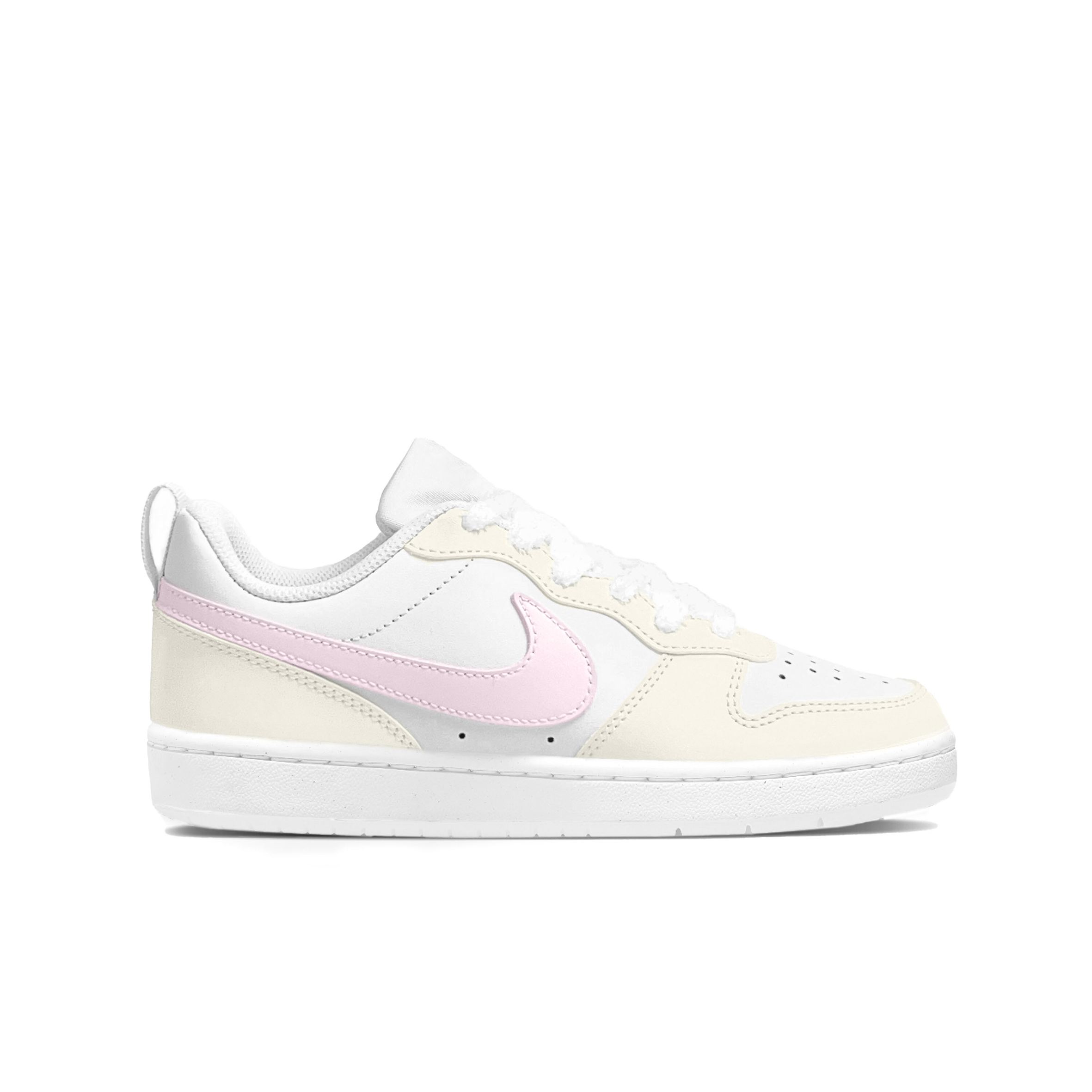 Nike Детские кроссовки для скейтбординга Court Borough Pink Bubbles с нескользящей подошвой для подростков — фото 4