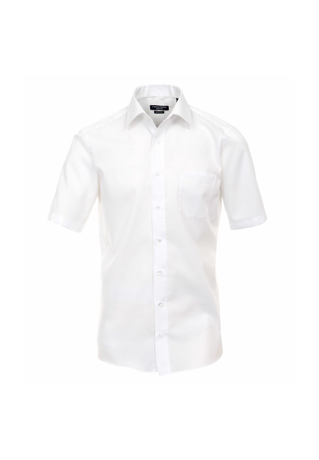 

Мужская деловая рубашка с короткими рукавами, простого и комфортного кроя CASAMODA, цвет Champagner