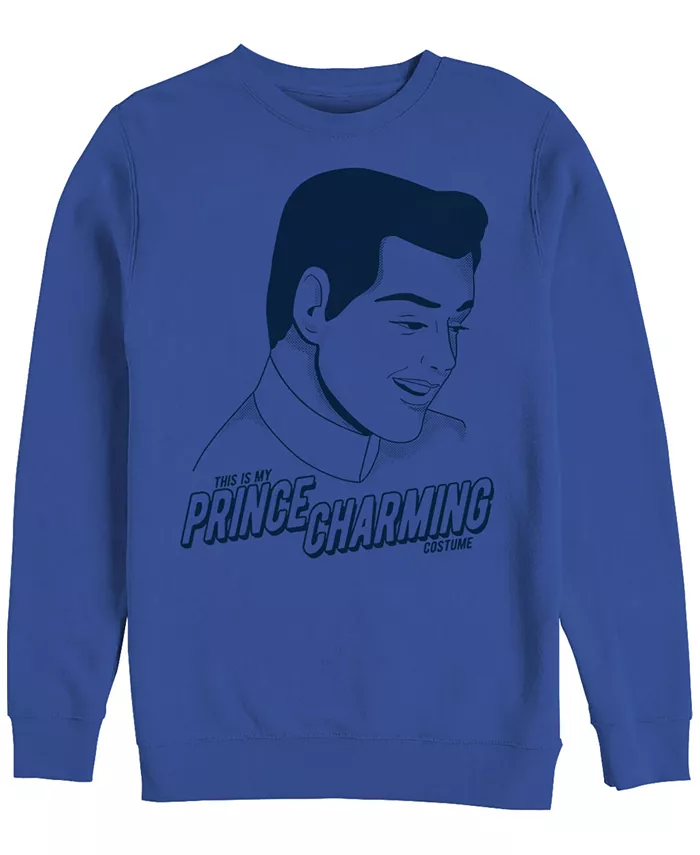 

Толстовка Disney Men's Cinderella Prince Charming Costume, Crewneck Fleece Fifth Sun, синий