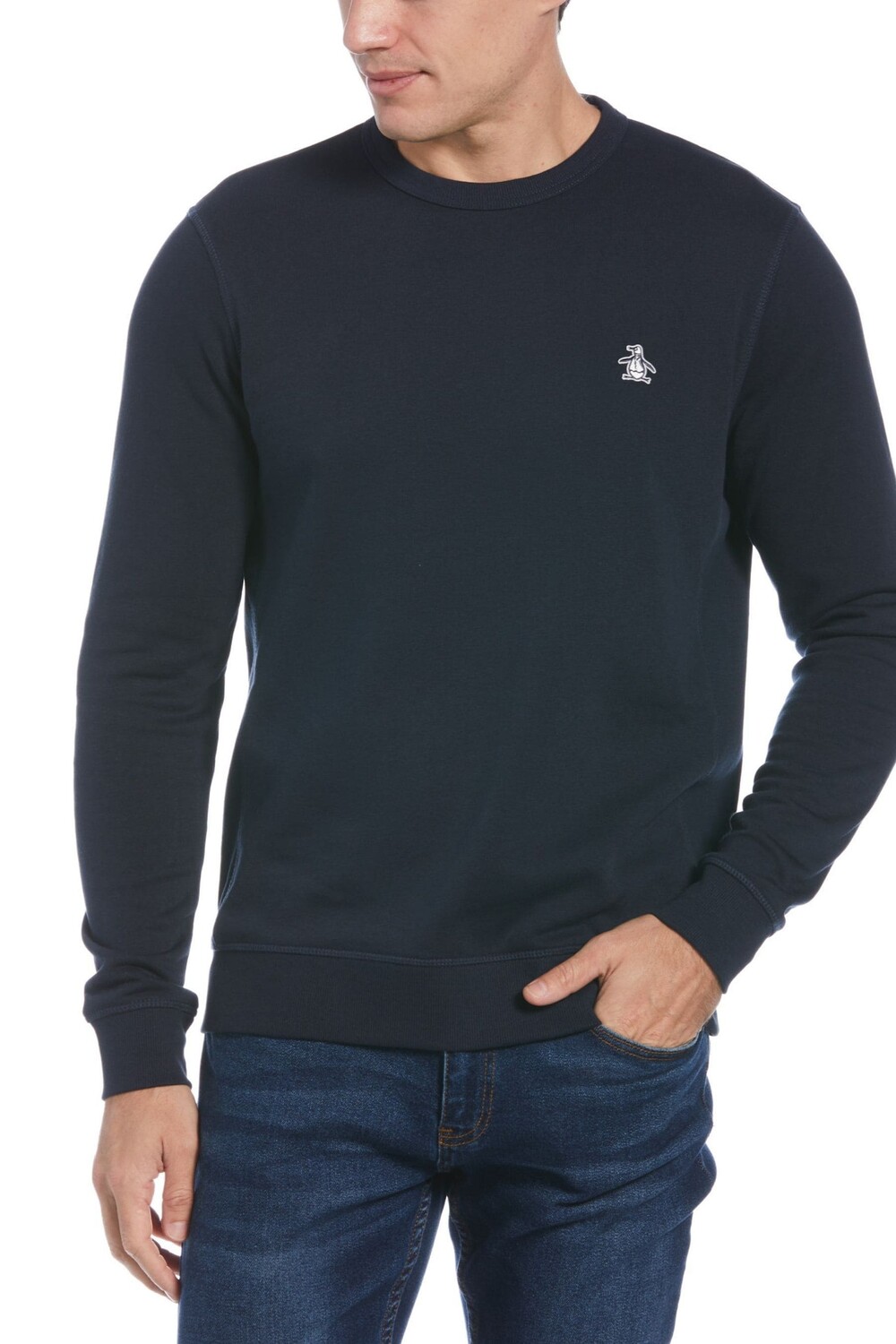 

Толстовка с наклейкой Pete с круглым вырезом Original Penguin, черный