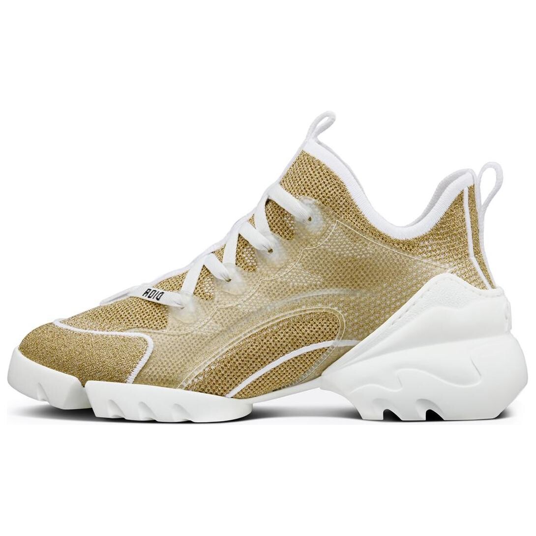 

Кроссовки женские Dior D-Connect Gold-Tone, белый