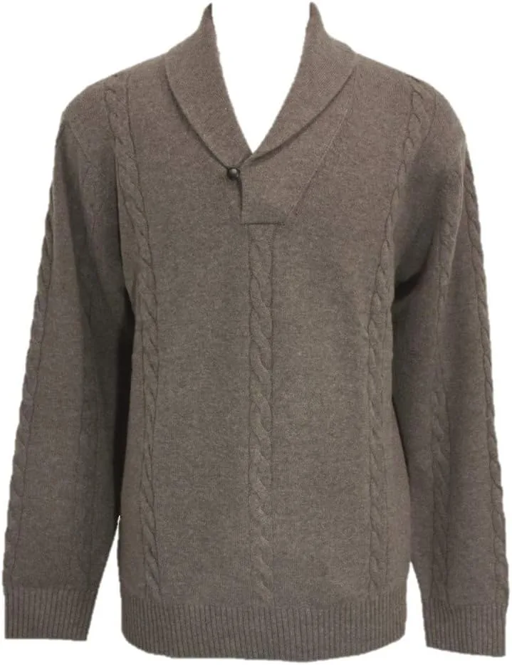 

Shephe 4 Ply мужской пуловер с воротником-шалью из кашемира