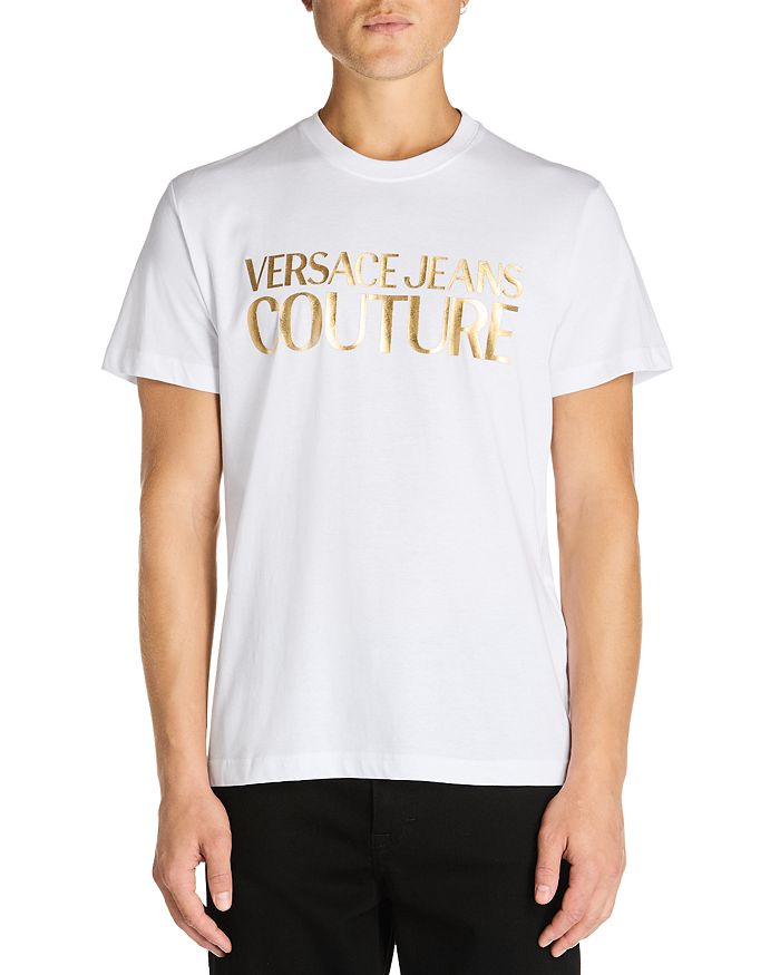 

Футболка с графическим логотипом Versace Jeans Couture, белый