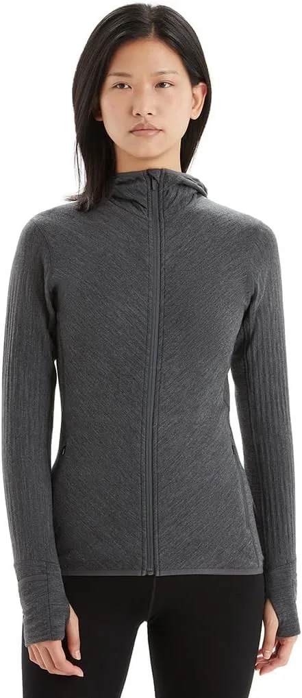 

Icebreaker Merino Women's Descender Long Sleeve Full Zip Hoodie