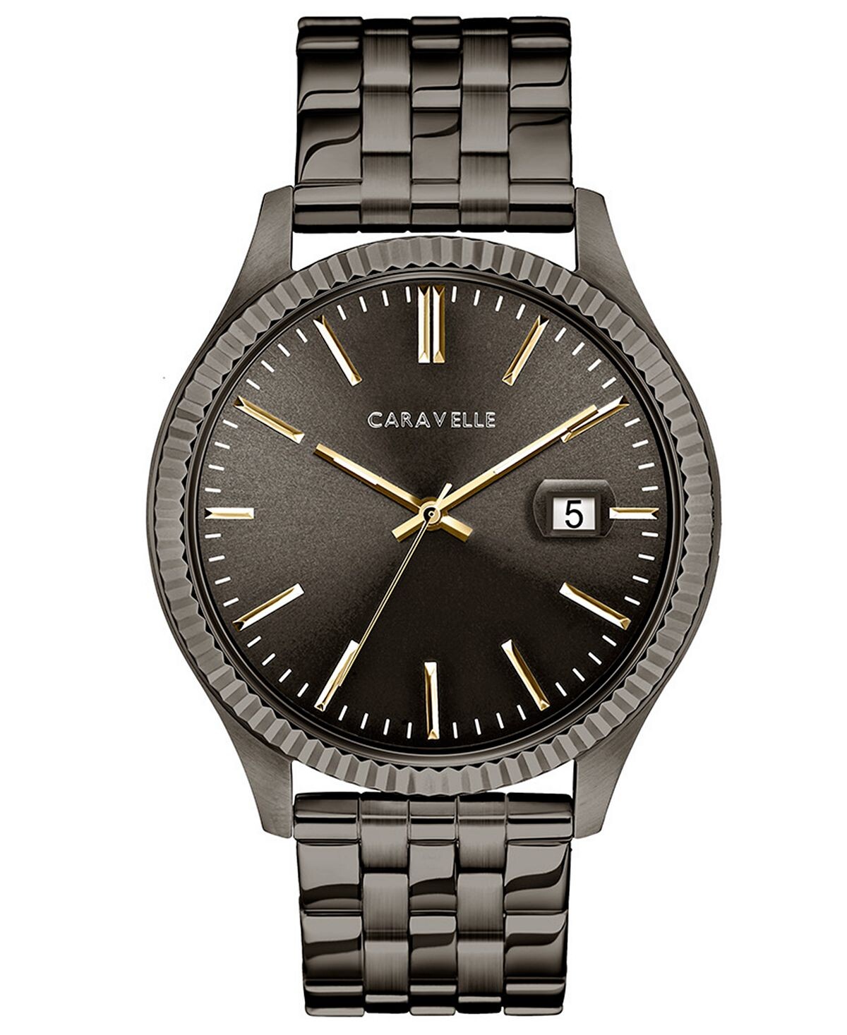 

Мужские часы-браслет из нержавеющей стали из бронзы, 41 мм Caravelle