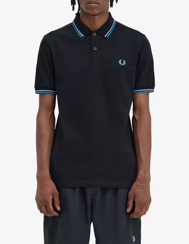 

Рубашка-поло Profili с короткими рукавами Fred Perry, черный