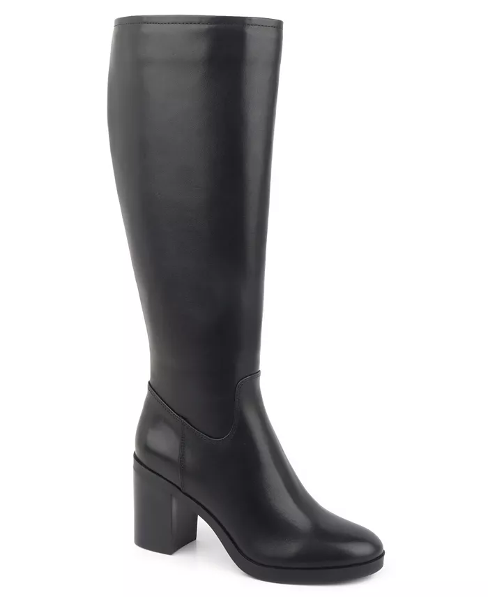 Женские ботинки до колена Veronica на устойчивом каблуке Kenneth Cole New York, черный