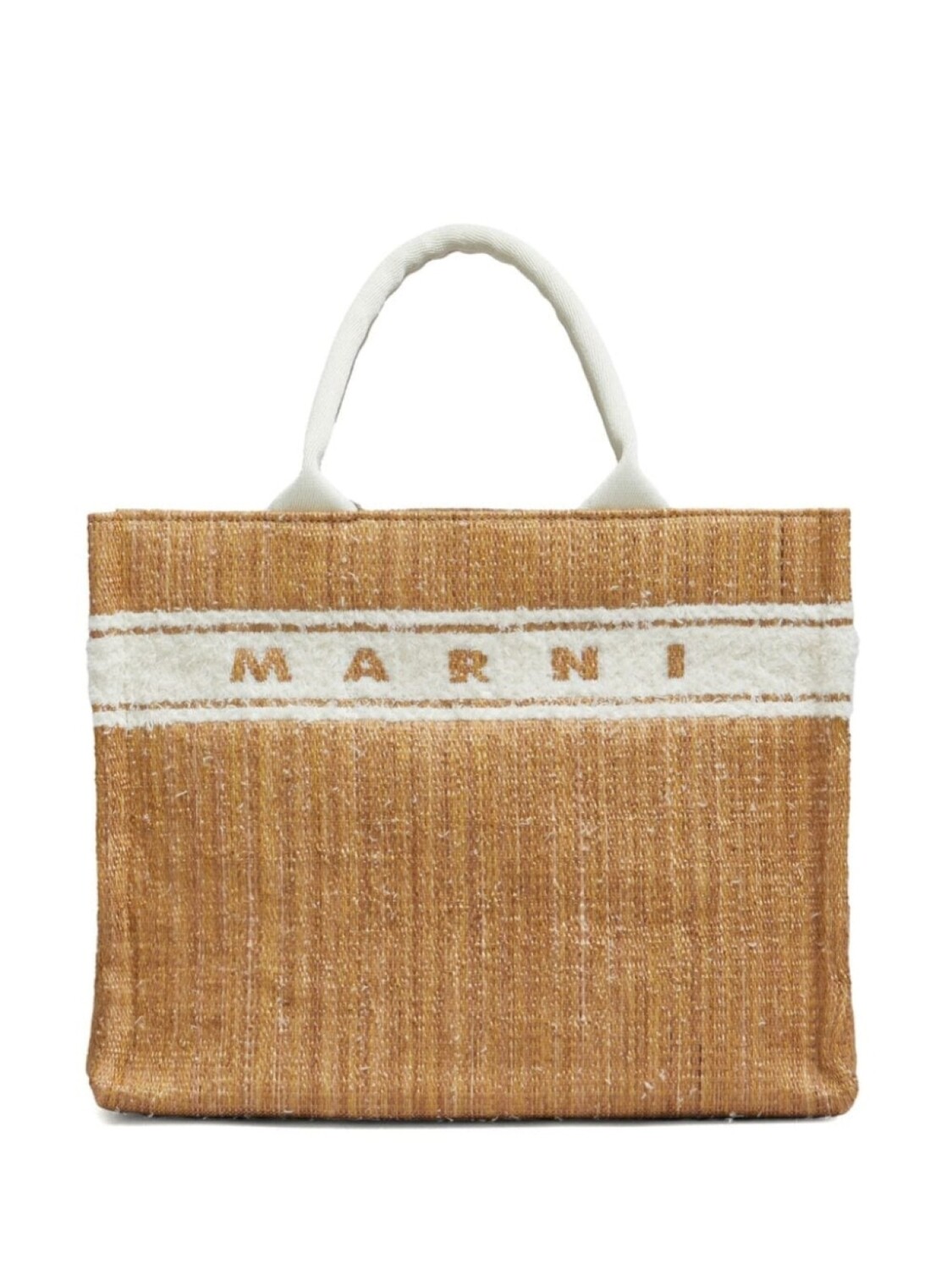 

Marni сумка с вышитым логотипом, нейтральный цвет