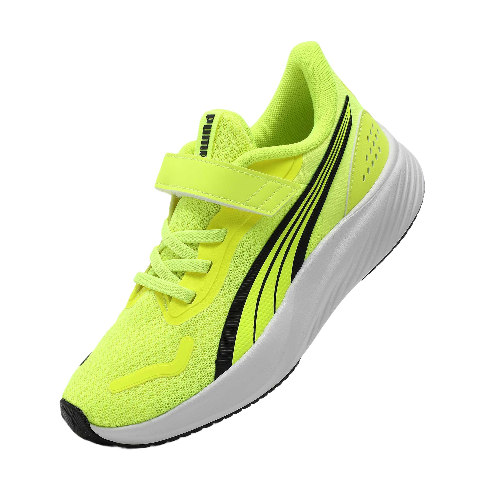PUMA Низкие детские повседневные кроссовки neon green — фото 3