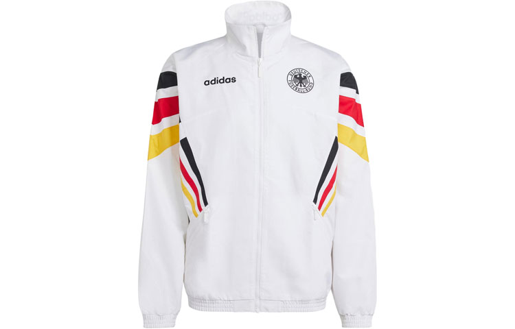

Adidas Германия 1996 года, спортивная куртка ретро, стоячий воротник, мужская, черно-белая