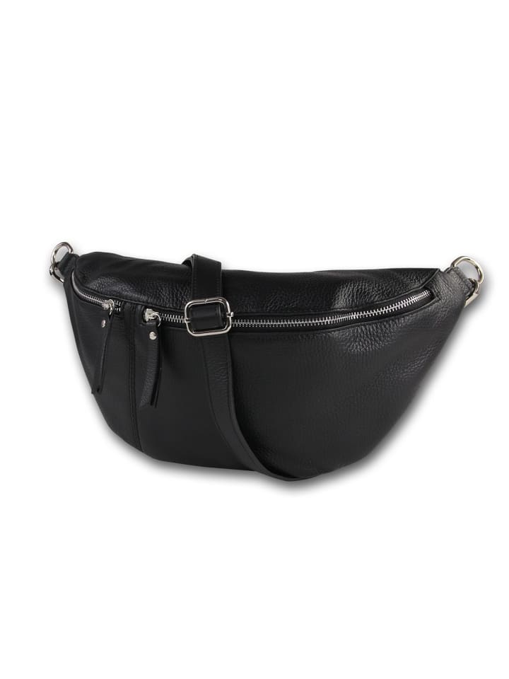 

Кожаная поясная сумка Toscanto, черная, примерно 37 см Toscanto