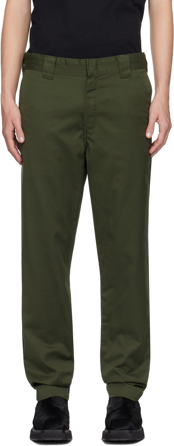 

Зеленые брюки мастера Carhartt Work In Progress