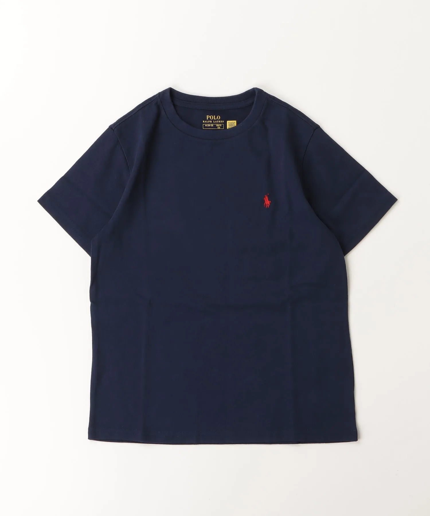 Детская футболка из хлопкового джерси с вышивкой лошади POLO RALPH LAUREN CHILDRENSWEAR темно-синяя — фото 3