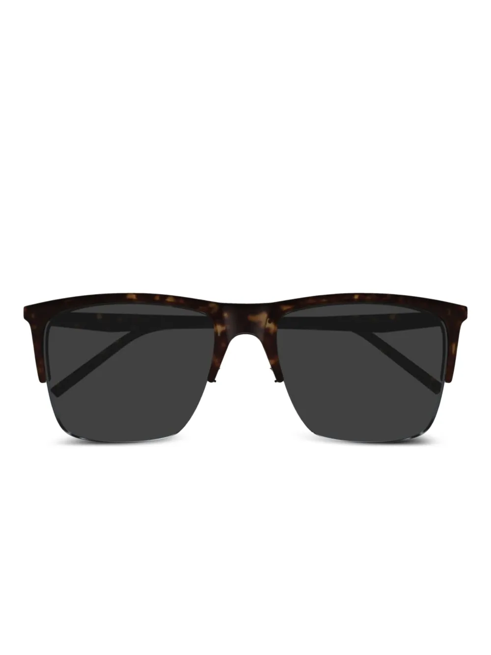 

Солнцезащитные очки черепаховой расцветки Saint Laurent Eyewear, коричневый
