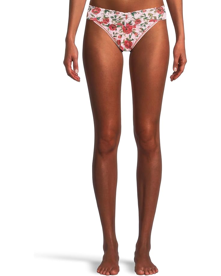 

Стринги Hanky Panky Signature Lace Printed Original Rise Thong, цвет Je' Taime