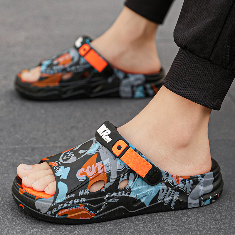 CariteSport Пляжные сандалии мужские черно-оранжевые, цвет Black Orange — фото 2