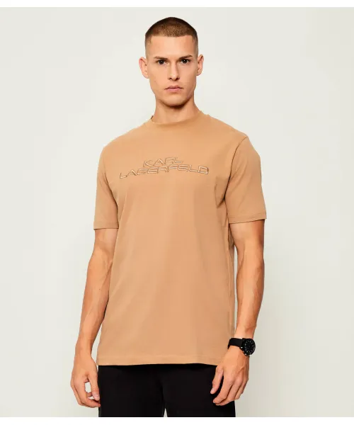 

Футболка Regular fit Karl Lagerfeld, бежевый