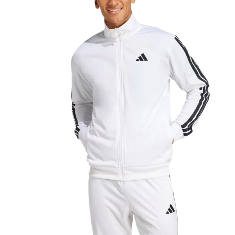 Куртка трикотажная Adidas белая — фото 2