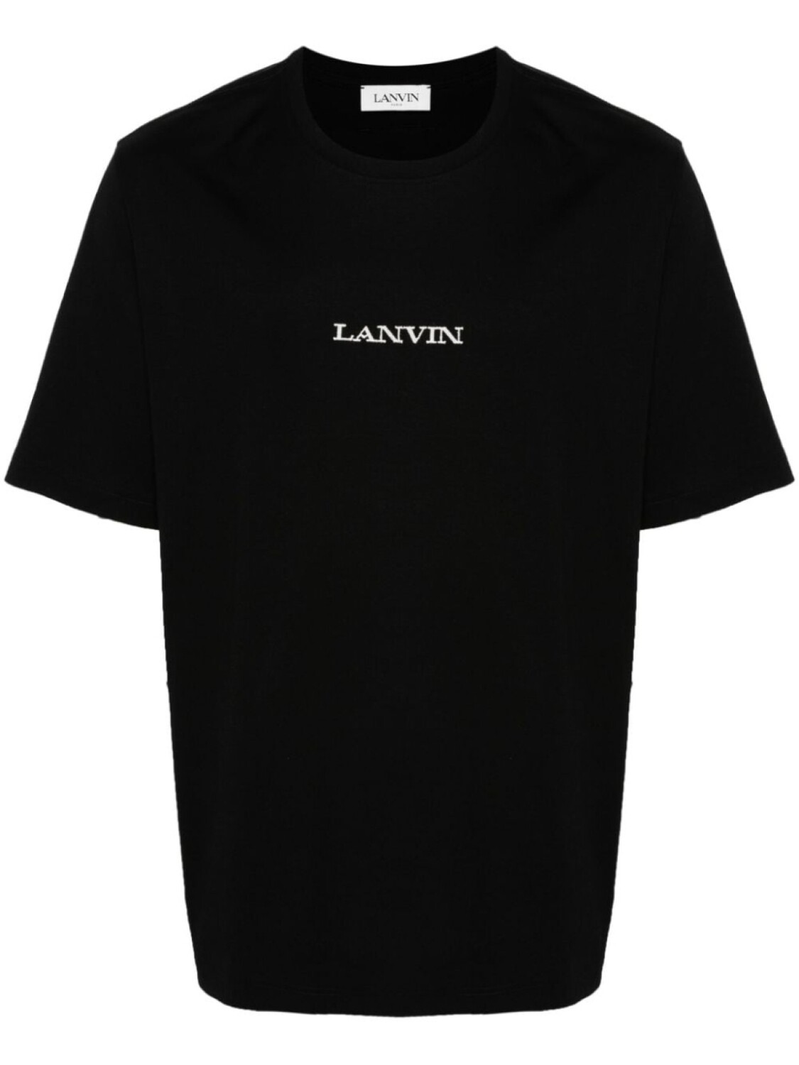 

Lanvin футболка с вышитым логотипом, черный