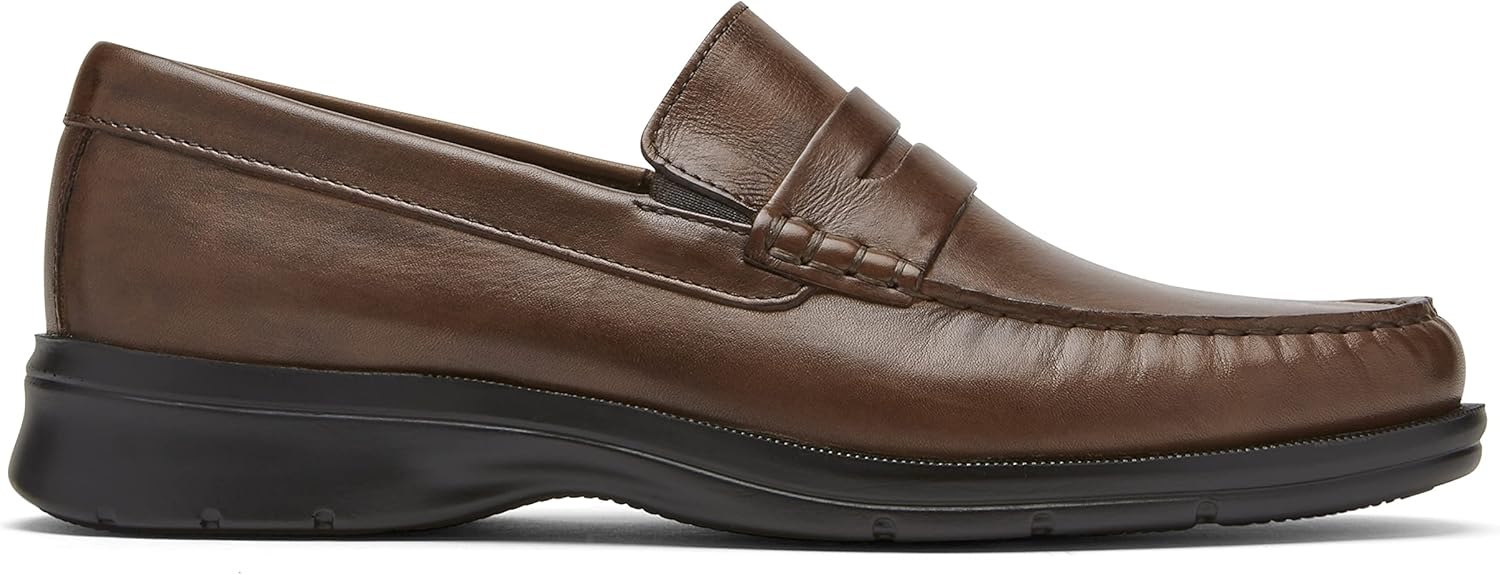 Мужские лоферы Rockport Palmer Penny, Cognac Antique — фото 4